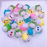 JZK 24 x Novelty two holes pencil sharpener with container owl toy for children birthday favours kids party bag filler thank you gift game prizes for girls boys